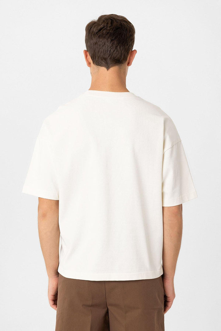 ANT Antioch Ekru Relaxed Basic Erkek T-Shirt - Smithtown