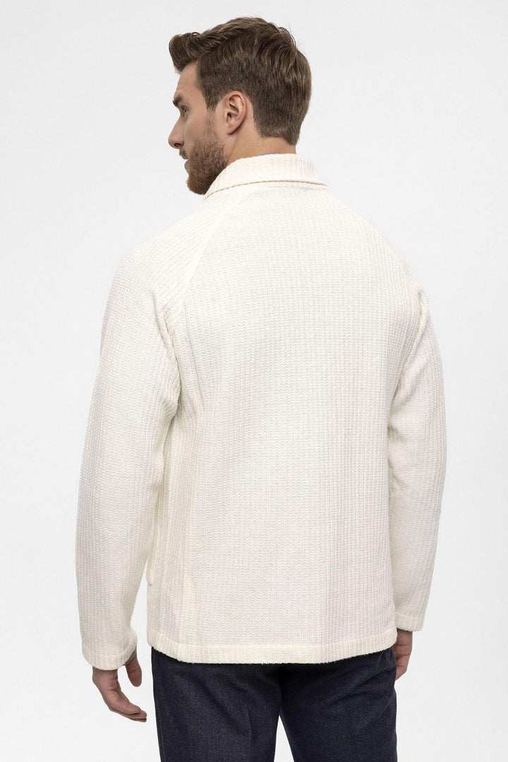 ANT Shawl Collar Double Breasted Closure Men's Cardigan - Santa Cruz