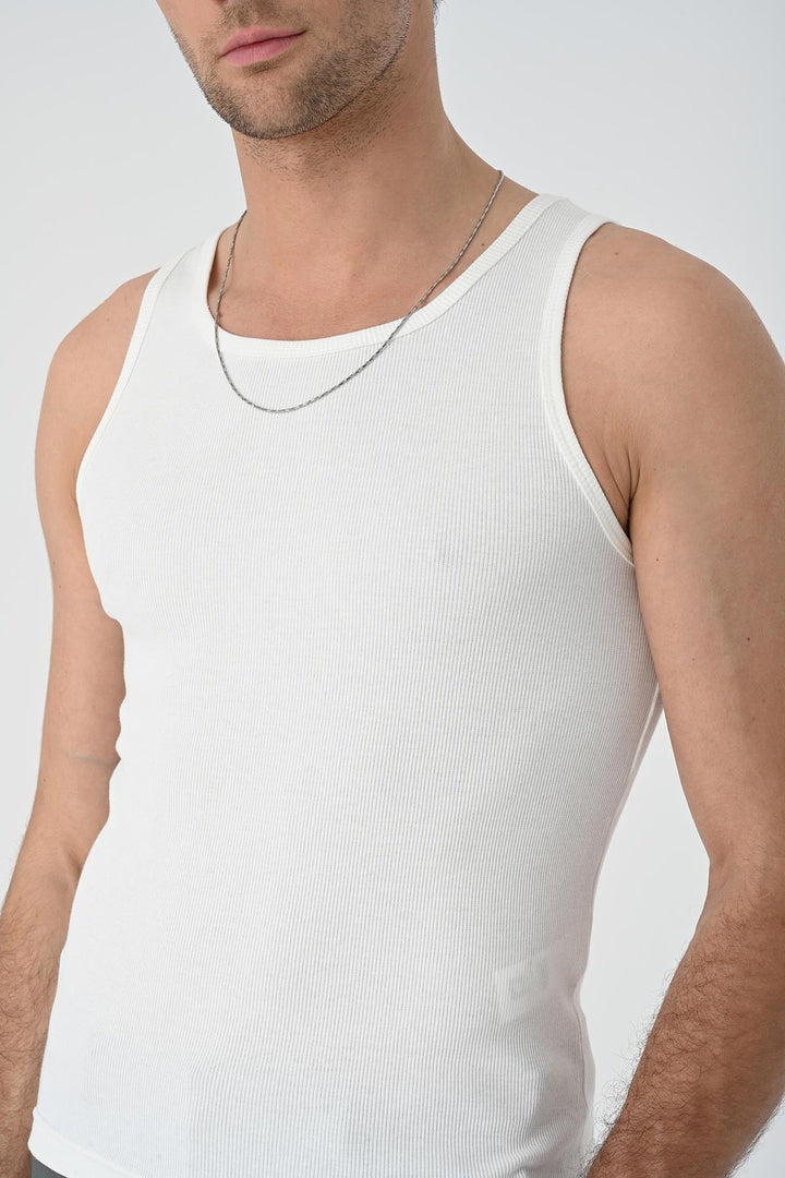 ANT Antioch Ekru Slim Fit Erkek Atlet - Melle