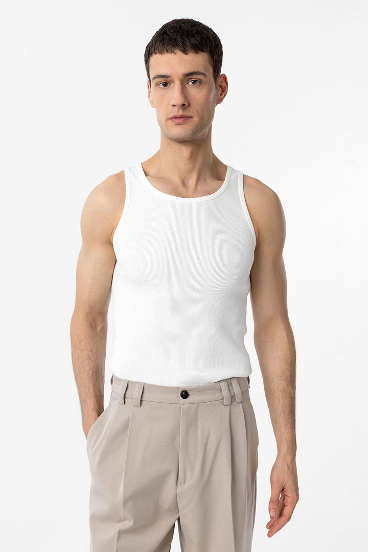 ANT Antioch Ekru Slim Fit Erkek Atlet - Melle