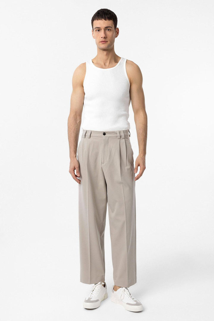 ANT Antioch Ekru Slim Fit Erkek Atlet - Melle