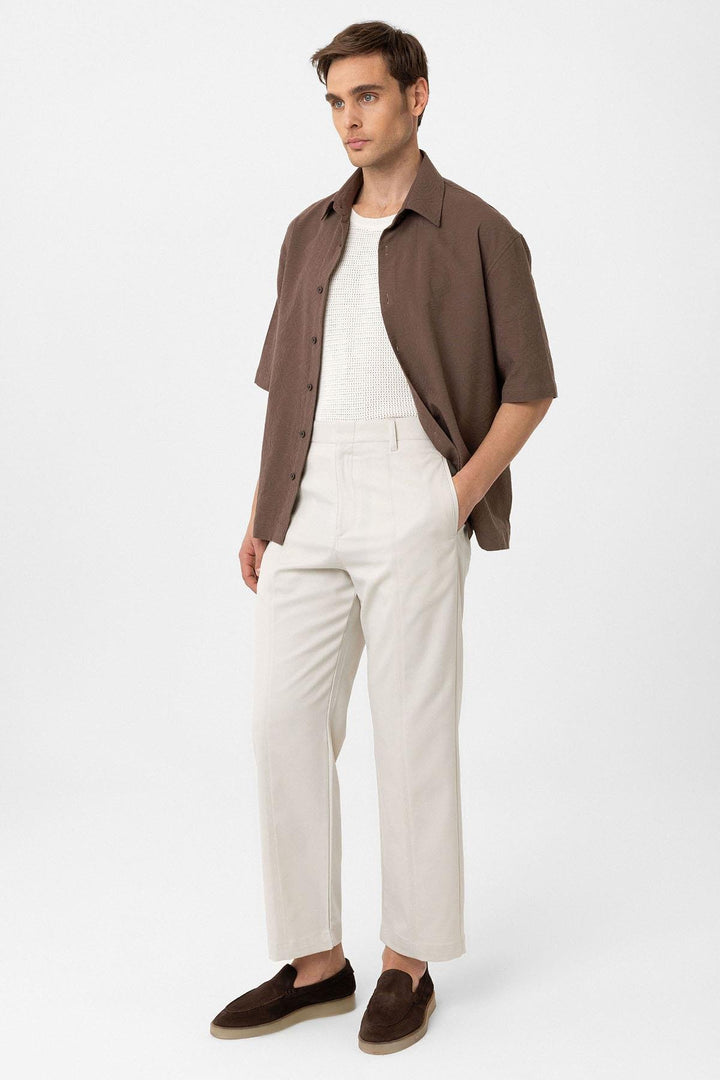ANT Antioch Ekru Straight Fit Erkek Pantolon - Chaïdári