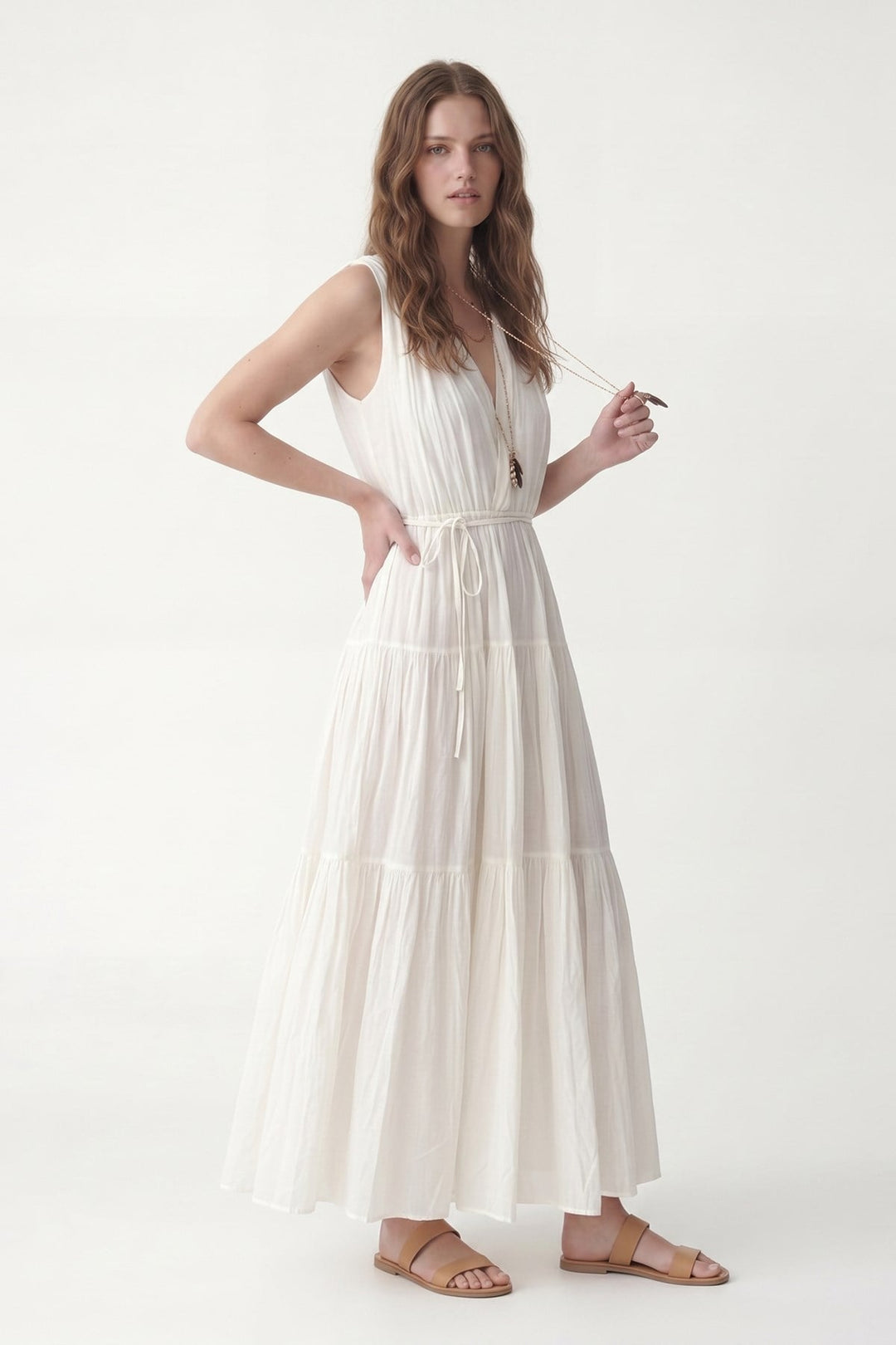 ANT Vual Cotton Women's Midi Dress - Daugavpils