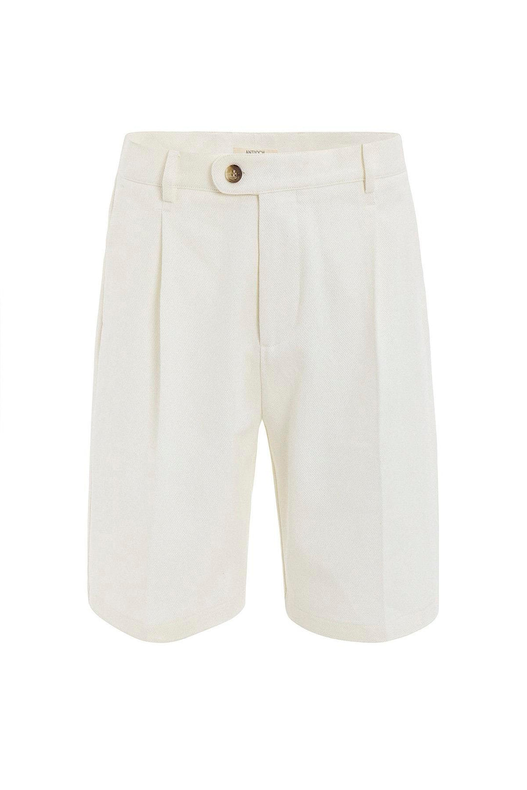 ANT Antioch Ecru High Waist Pleated Men's Shorts - Euskirchen
