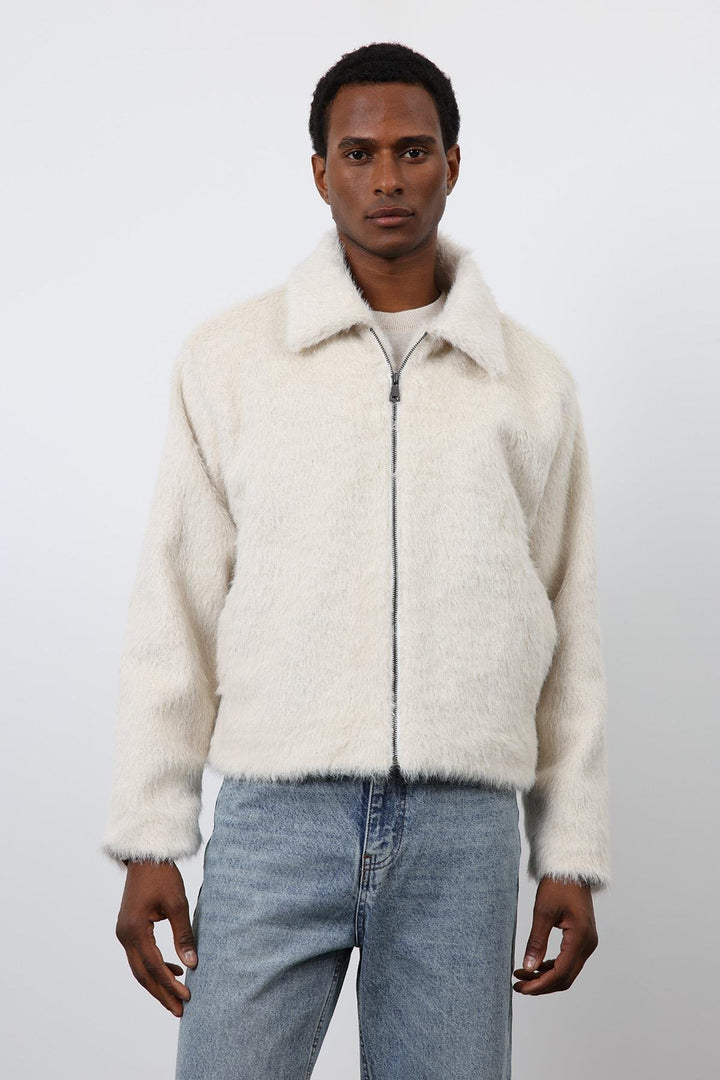 ANT Antioch Ekru Yumuşak Dokulu Erkek Mont - New Berlin