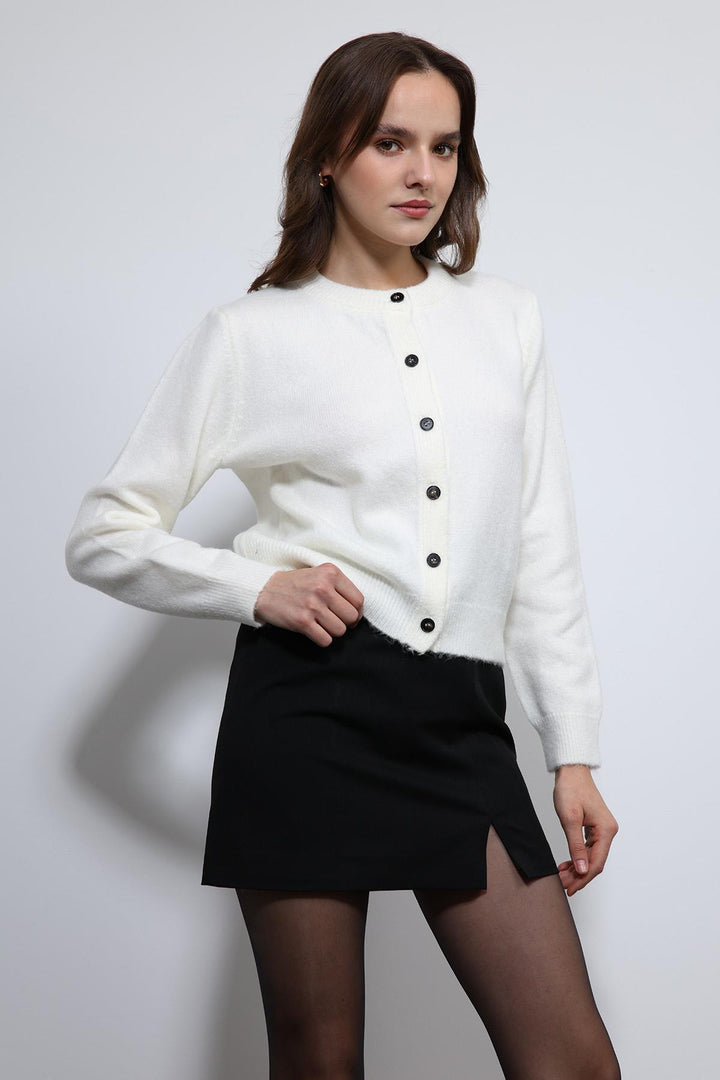 ANT Antioch Ecru Soft Textured Cardigan - Norwich