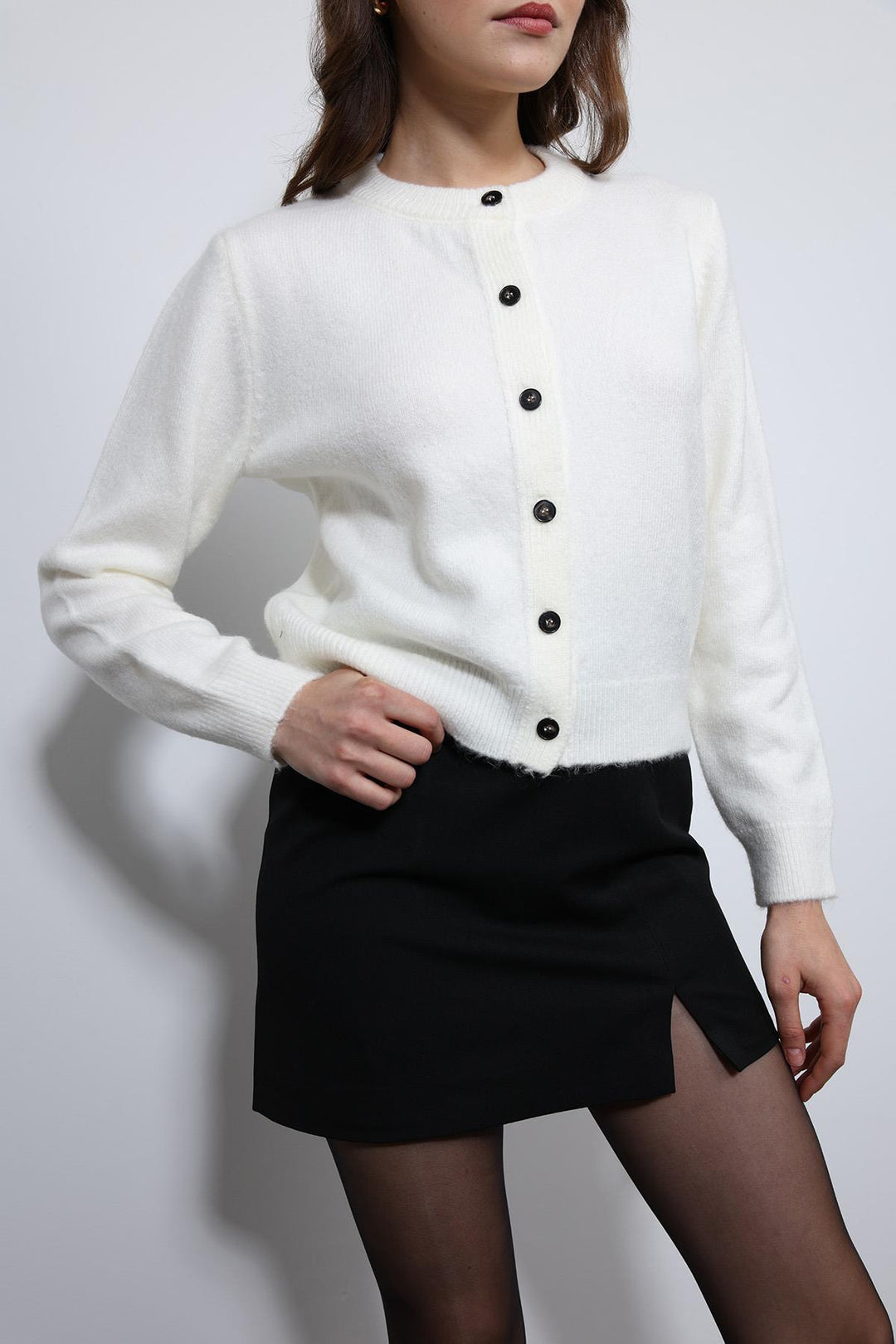 ANT Antioch Ecru Soft Textured Cardigan - Norwich