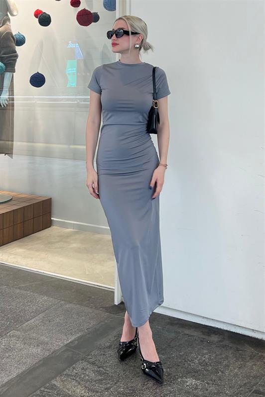 MDX Smoke Basic Half Fisherman Long Dress MG1856 - Motril