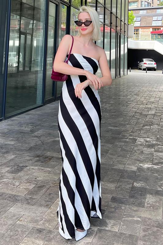 MDX Black Strapless Long Basic Dress MG2115 - Kettering