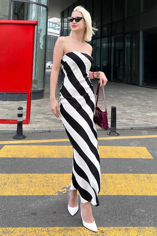 MDX Black Strapless Long Basic Dress MG2115 - Kettering