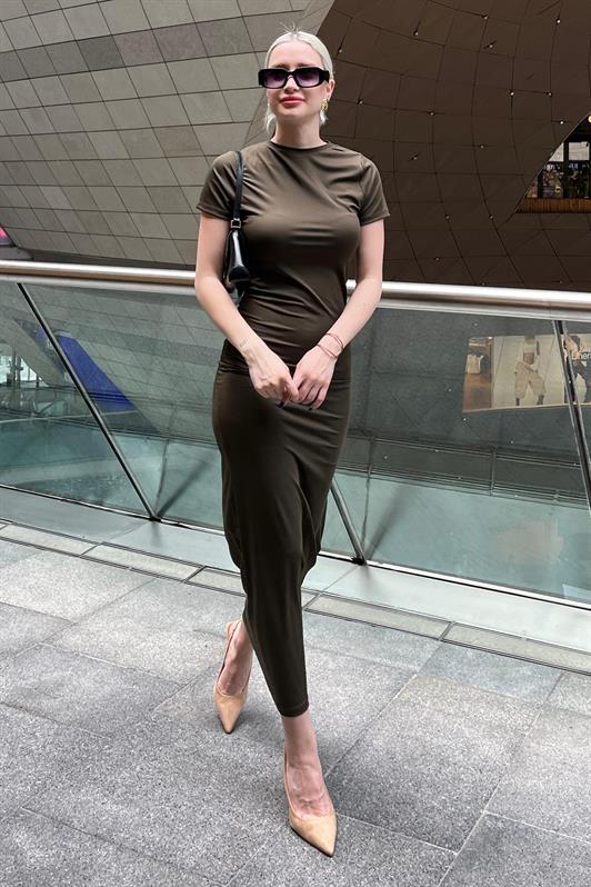 MDX Haki Basic Half Fisherman Long Dress MG1856 - Créteil