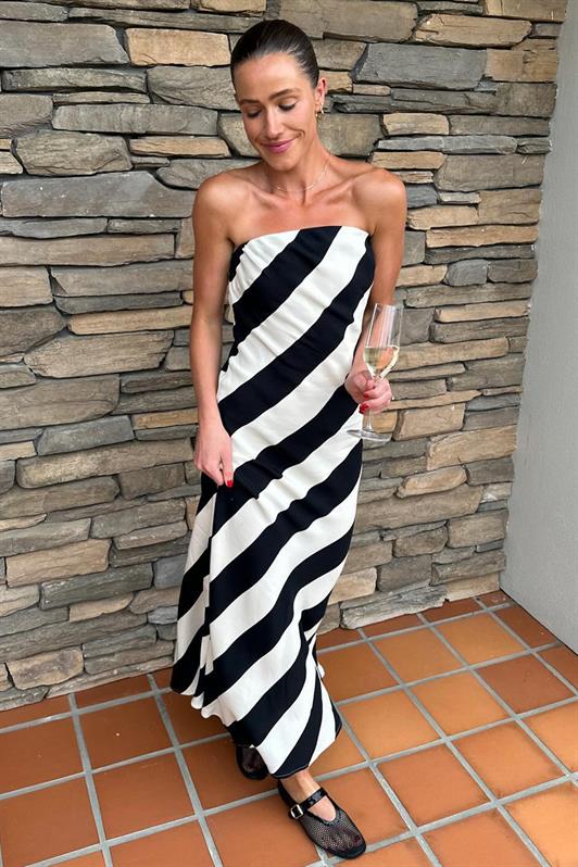 MDX Black Strapless Long Basic Dress MG2115 - Kettering