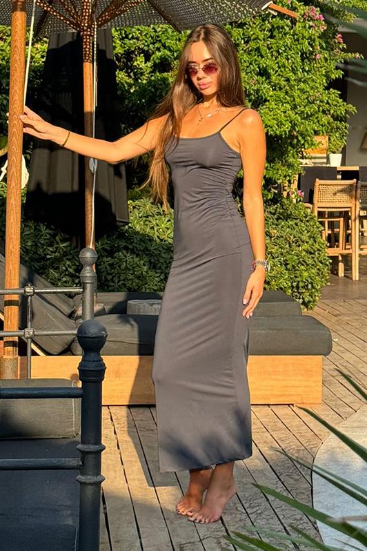 MDX Smoke Long Sleeve Basic Dress MG1852 - Sahuayo de Morelos