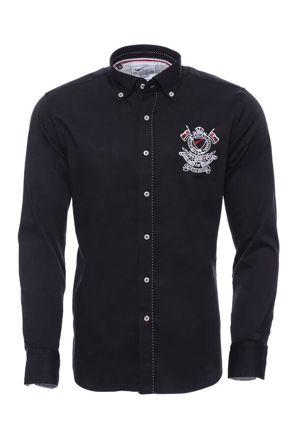 WSS Emblemed Long Sleeve Black Shirt  - Sammamish