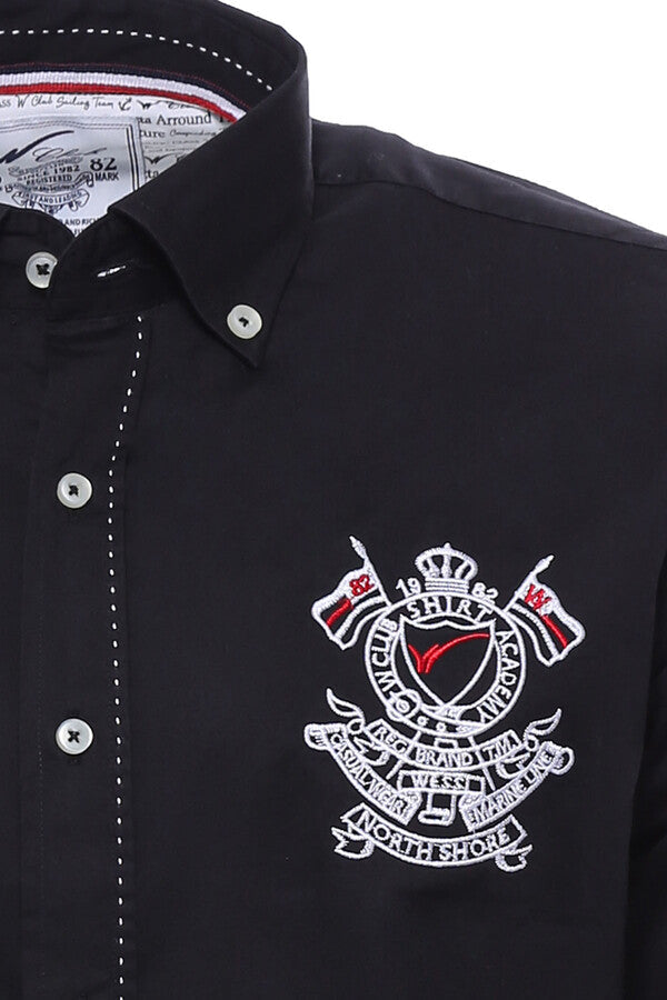 WSS Emblemed Long Sleeve Black Shirt  - Sammamish