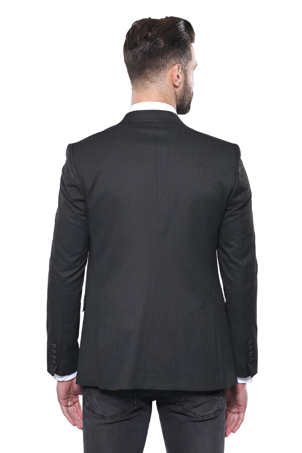 WSS Smoked Plain Blazer Vest Set  - Singen