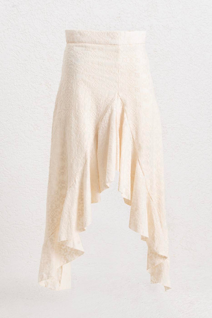 BSL Women Ruffled Midi Skirt - Stockport