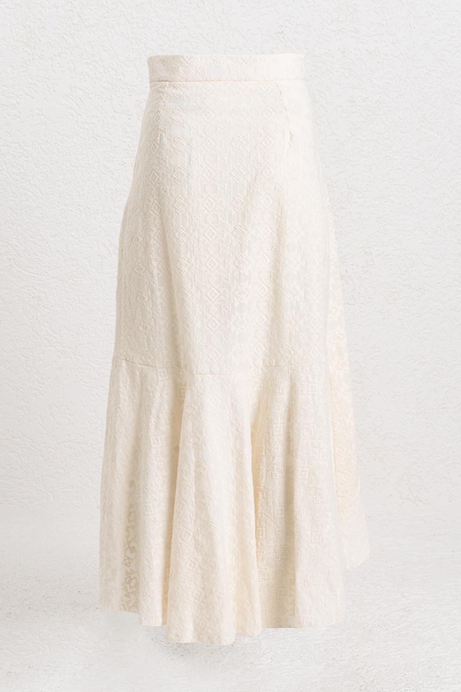 BSL Women Ruffled Midi Skirt - Stockport