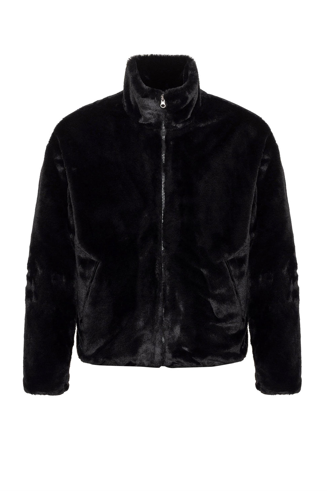 ANT Men's Standing Collar Faux Fur Coat - Canton