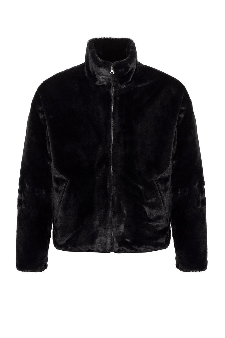 ANT Men's Standing Collar Faux Fur Coat - Canton