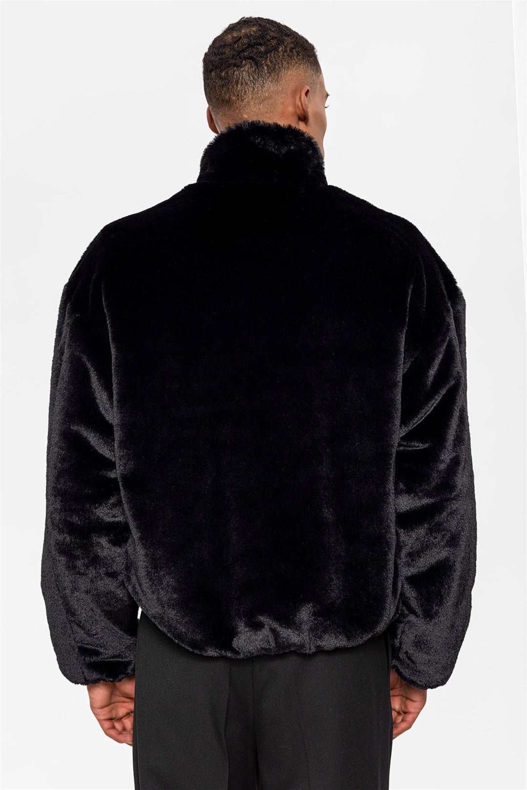 ANT Men's Standing Collar Faux Fur Coat - Canton