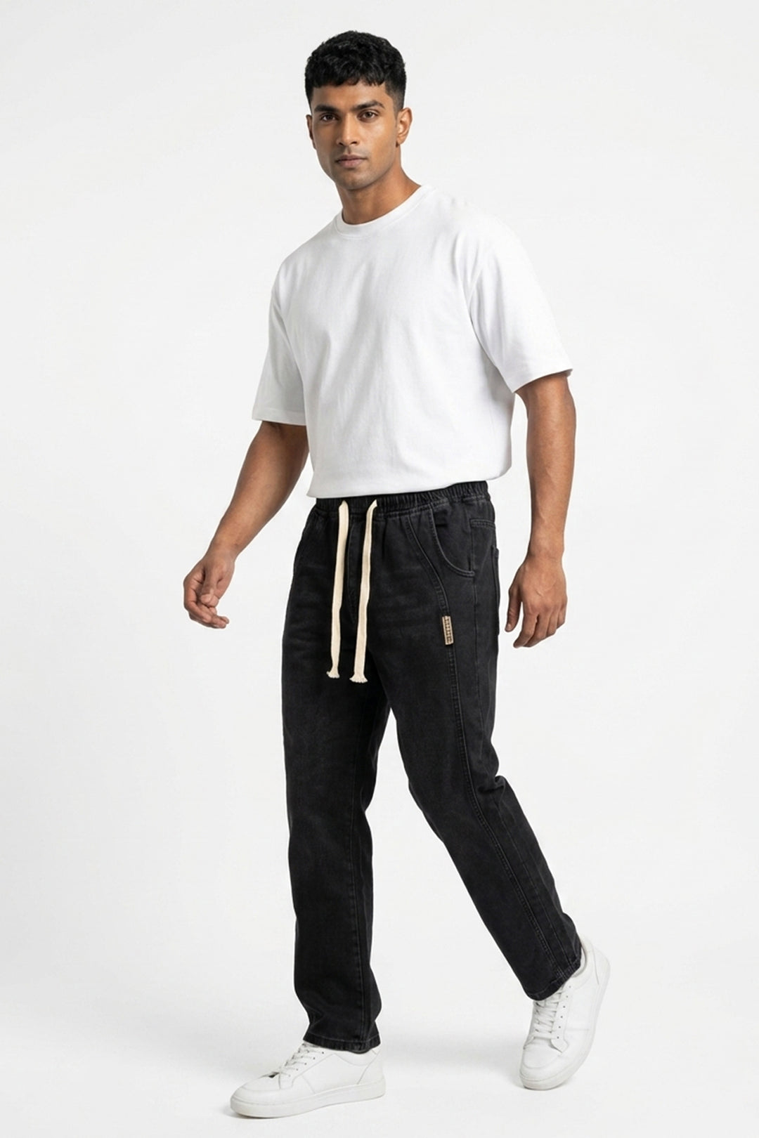BGD Women Erkek Rahat Kesim Baggy Jean Pantolon 30076 - Siyah - Chino Hills