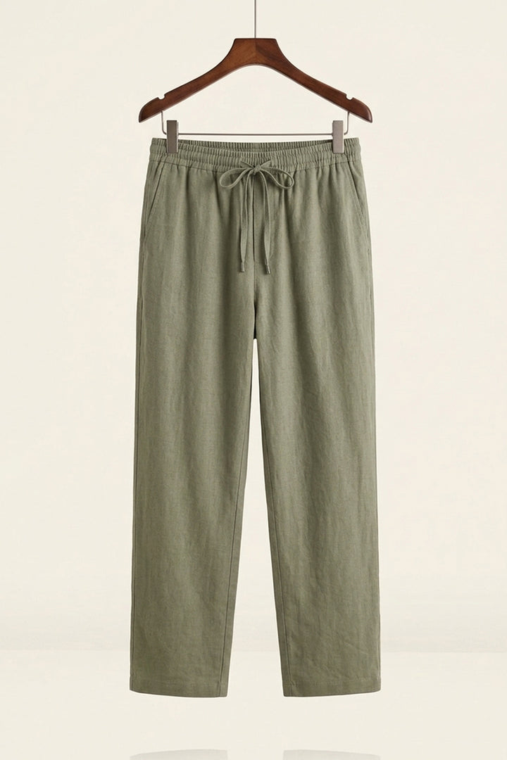 BGD Women Erkek Rahat Keten Pantolon 30118 - Haki - Highlands Ranch