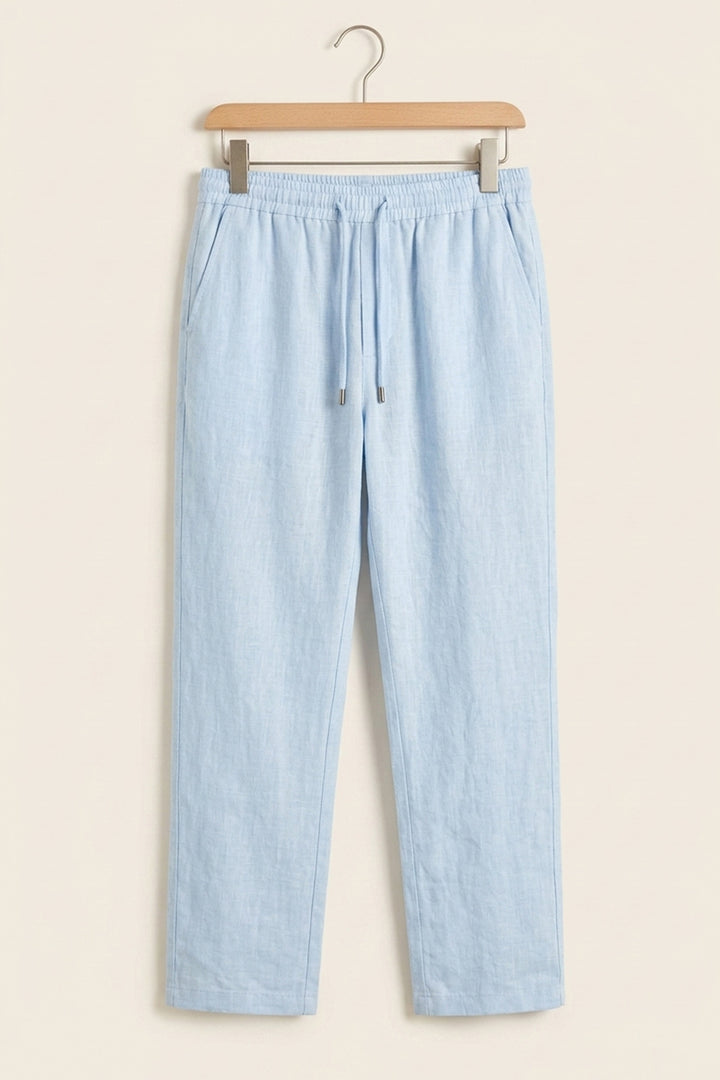 BGD Women Erkek Rahat Keten Pantolon 30118 - Mavi - Voerde