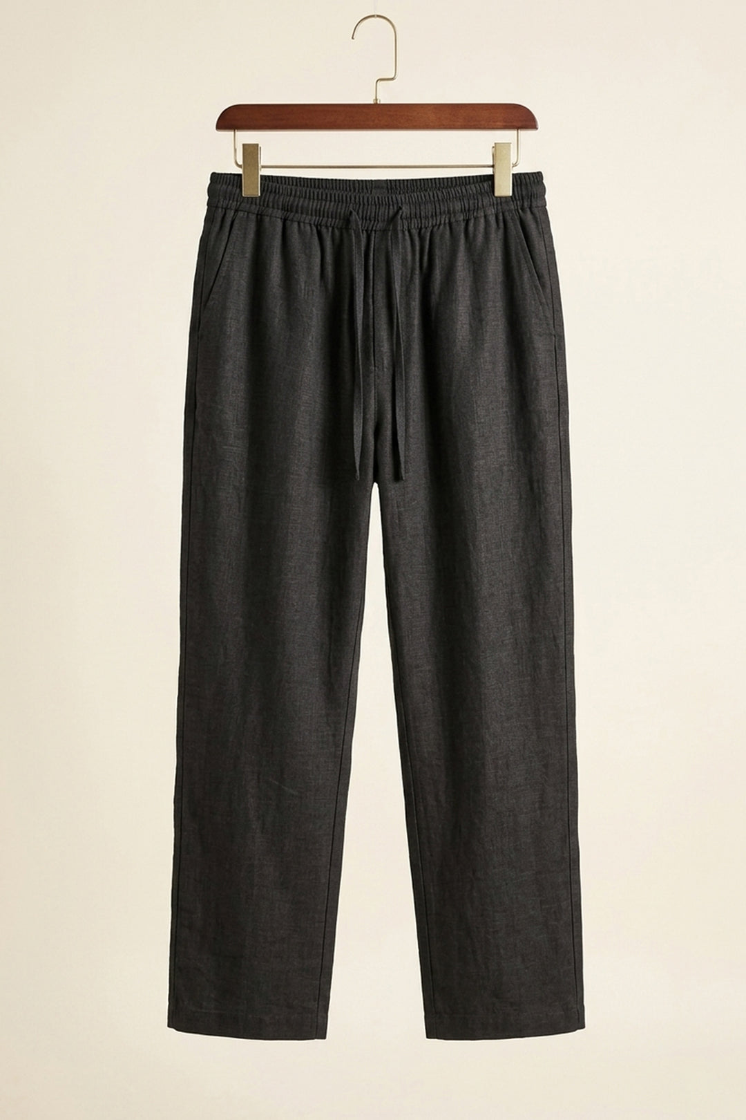 BGD Women Erkek Rahat Keten Pantolon 30118 - Siyah - South San Francisco