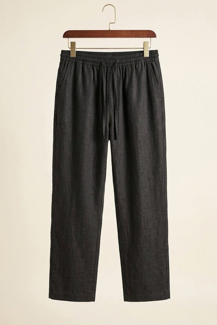 BGD Women Erkek Rahat Keten Pantolon 30118 - Siyah - South San Francisco
