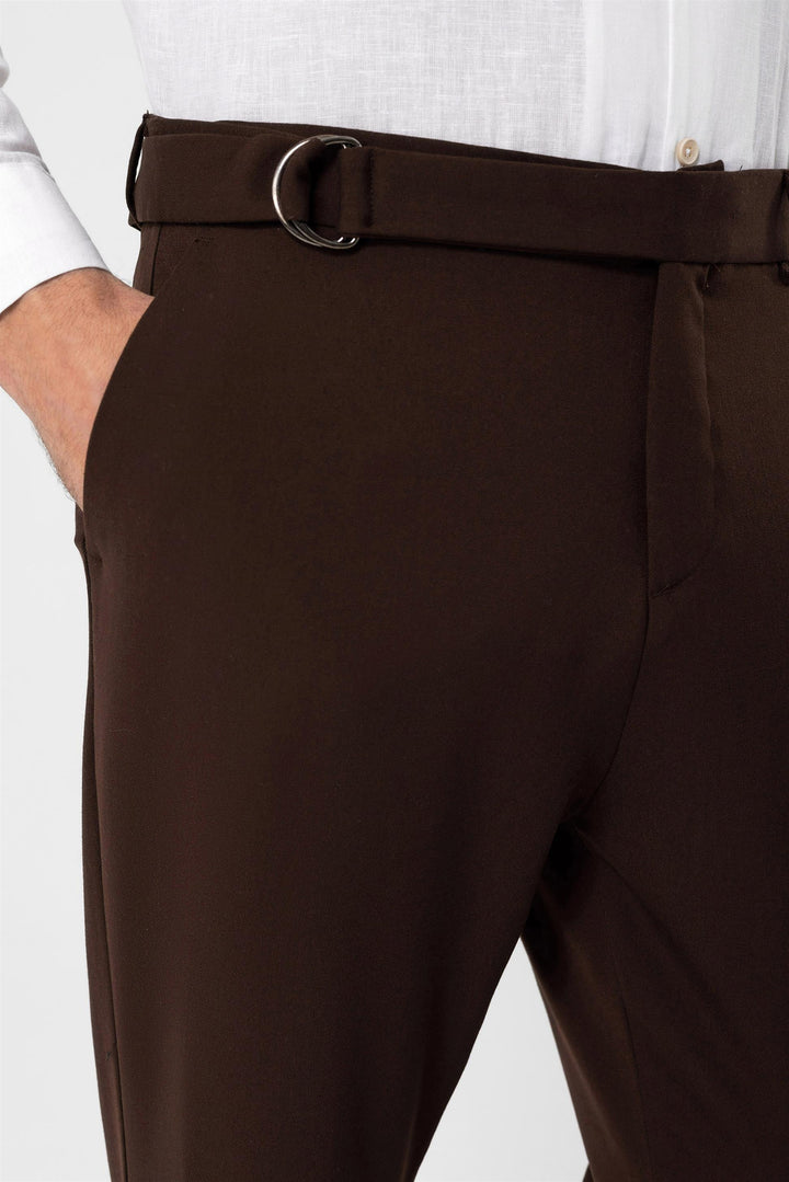ANT Men's High Waist Belted Trousers - Casas Adobes