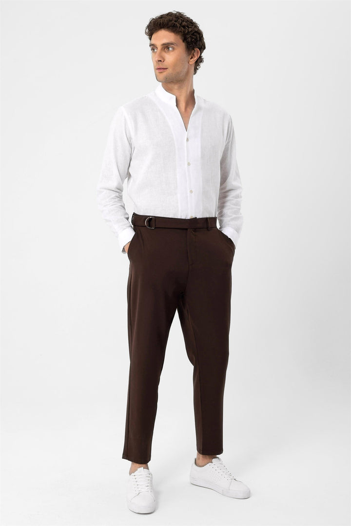 ANT Men's High Waist Belted Trousers - Casas Adobes