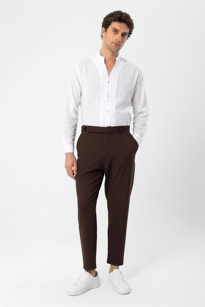 ANT Men's High Waist Belted Trousers - Casas Adobes