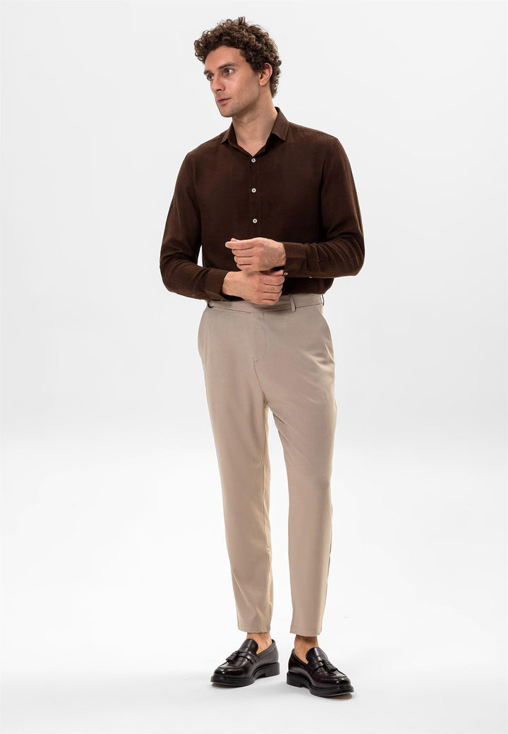 ANT Men's High Waist Belted Trousers - Valrico