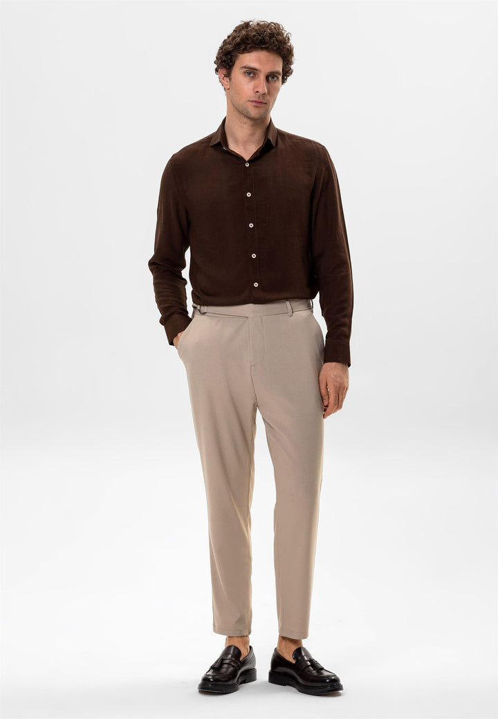 ANT Men's High Waist Belted Trousers - Valrico