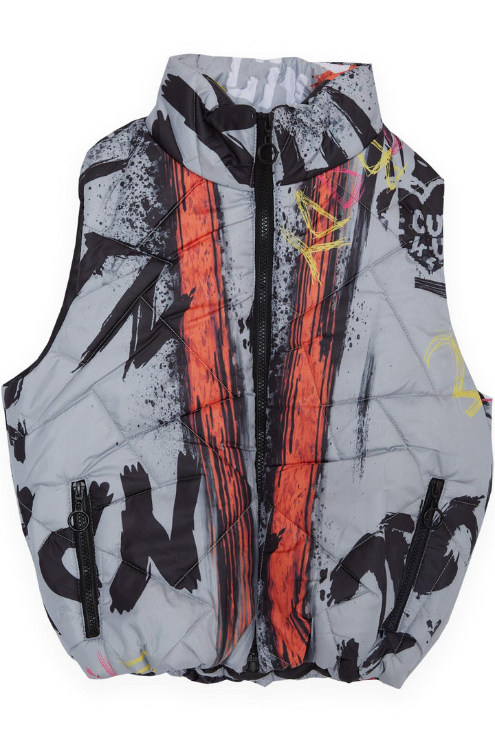 BRE Escabel Boys' Vest with Zippered Pockets 84 Years, Gray - Narbonne