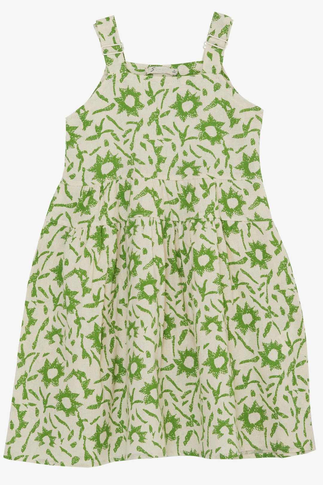 BRE Escabel Girl's Dress Patterned 5-9 Years, Cream - Gap