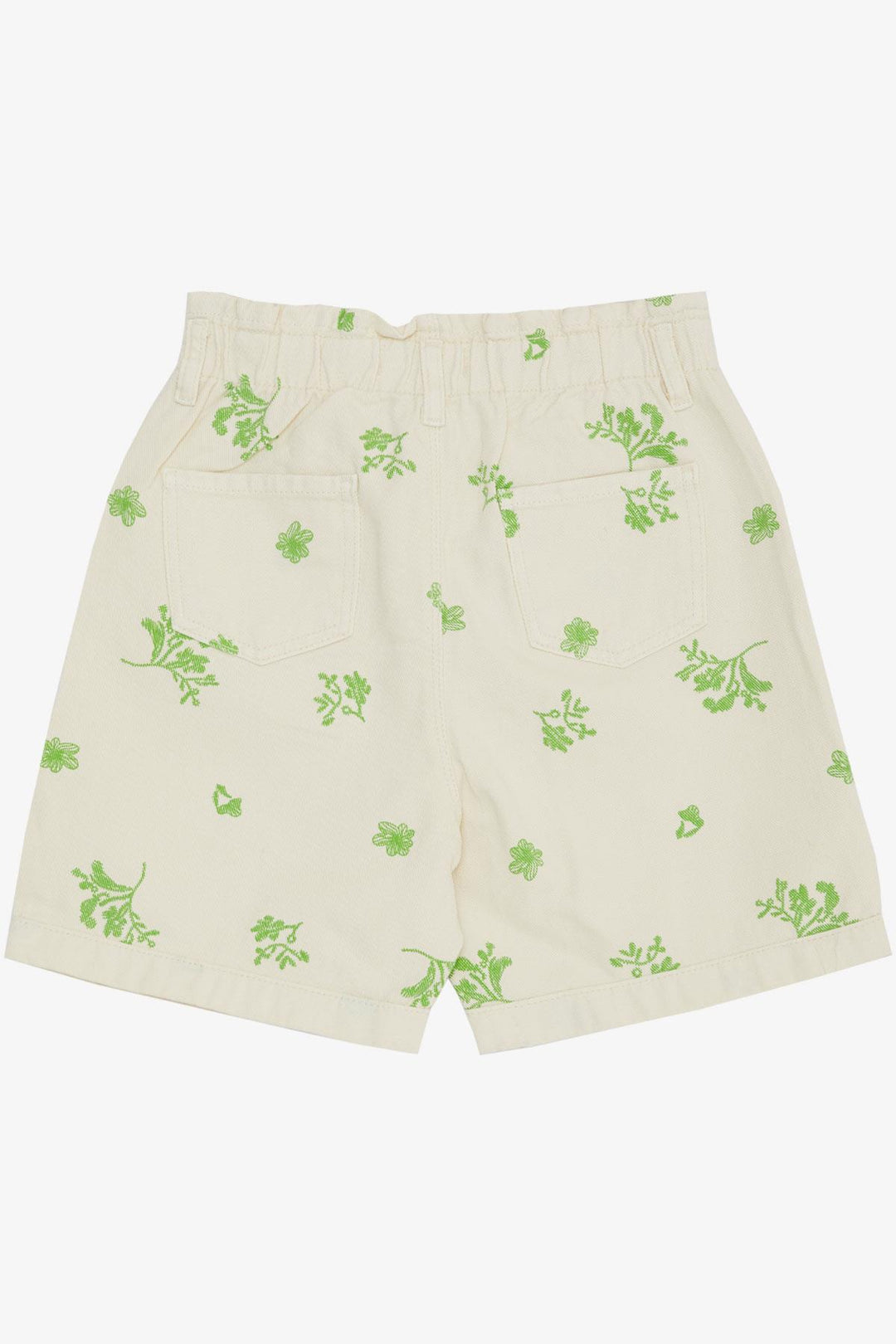 BRE Escabel Girl's Floral Patterned Denim Shorts 104 Years, Cream - Greece