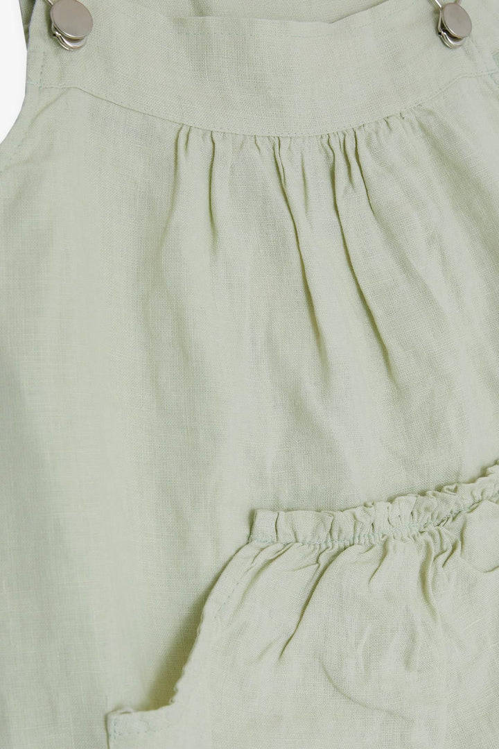 BRE Escabel Girl's Sleeveless Dress with Pockets, 5-9 Years, Water Green - Viterbo