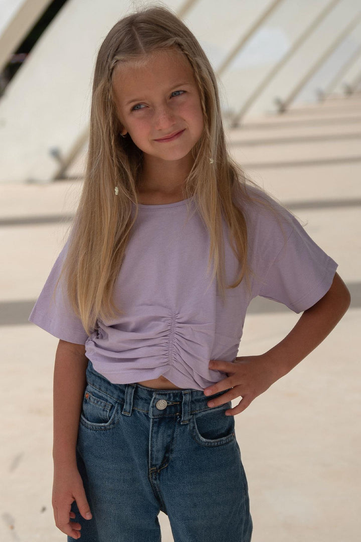 BRE Escabel Girl's Basic T-shirt 54 Years, Lilac - Chilpancingo