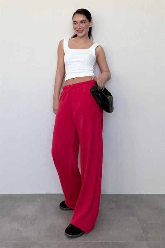 MDX Red Wide Leg Women's Sweatpants MG2279 - Shrewsbury