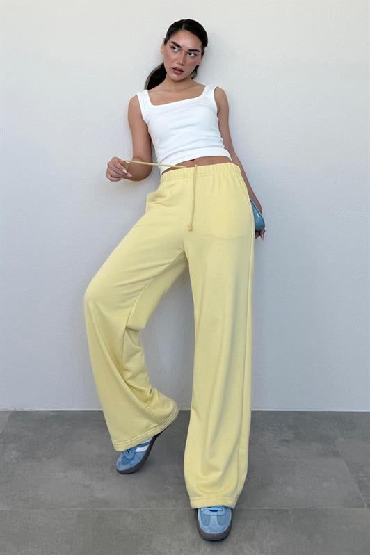 MDX Yellow Wide Leg Women's Sweatpants MG2279 - Deltona