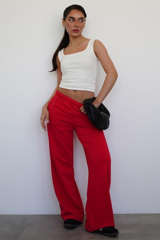 MDX Red Wide Leg Women's Sweatpants MG2279 - Shrewsbury