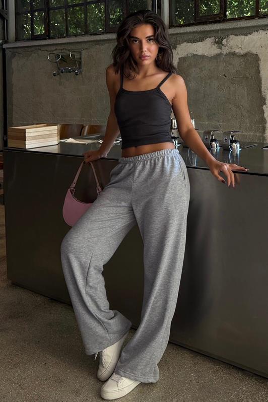 MDX Gri Barrel Fit Kadın Eşofman Altı MG2553 - Agua Prieta