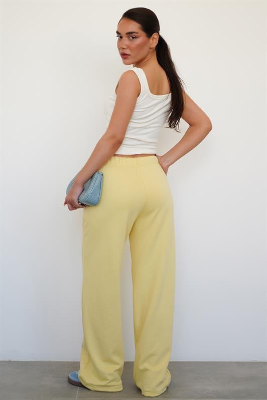 MDX Yellow Wide Leg Women's Sweatpants MG2279 - Deltona