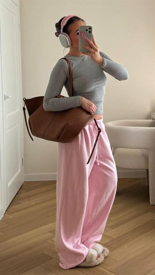 MDX Pink Wide Leg Women's Sweatpants MG2279 - Midvale