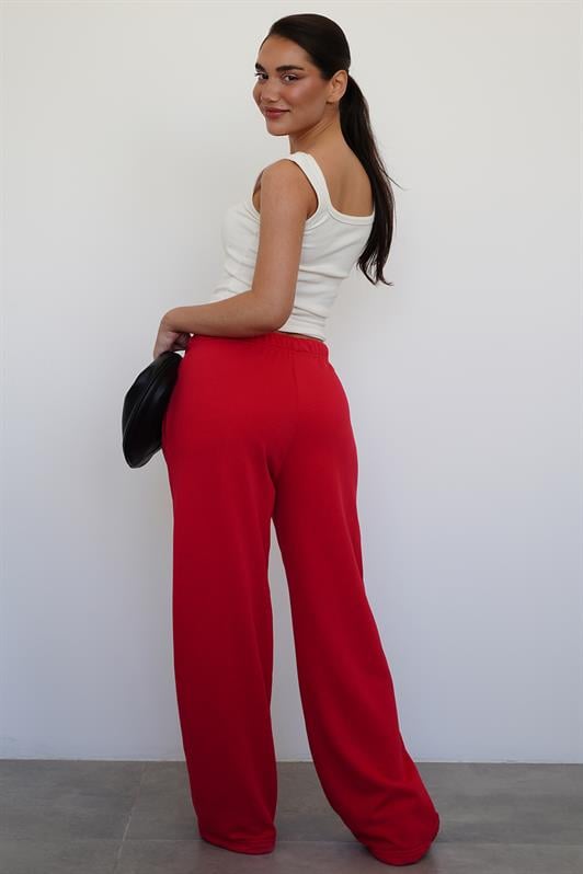 MDX Red Wide Leg Women's Sweatpants MG2279 - Shrewsbury