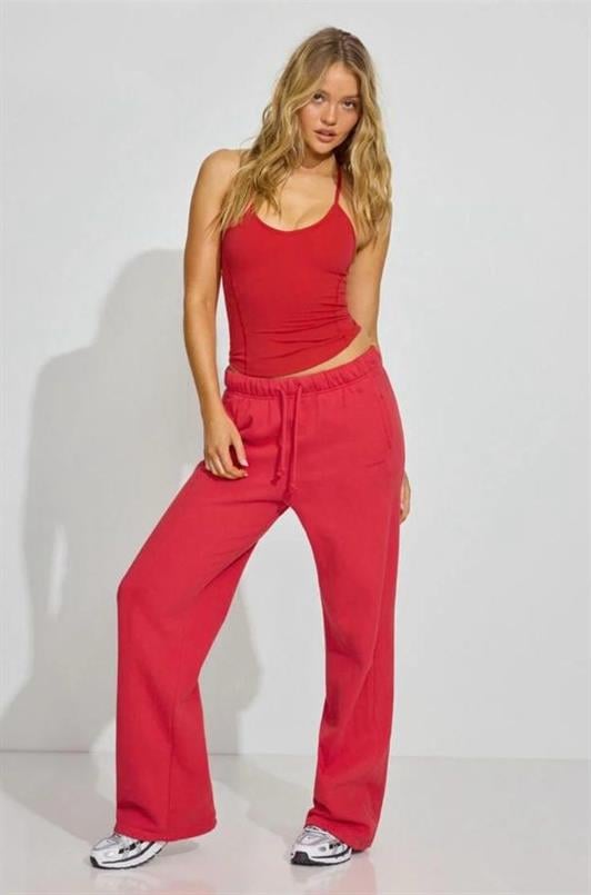MDX Red Wide Leg Women's Sweatpants MG2279 - Shrewsbury