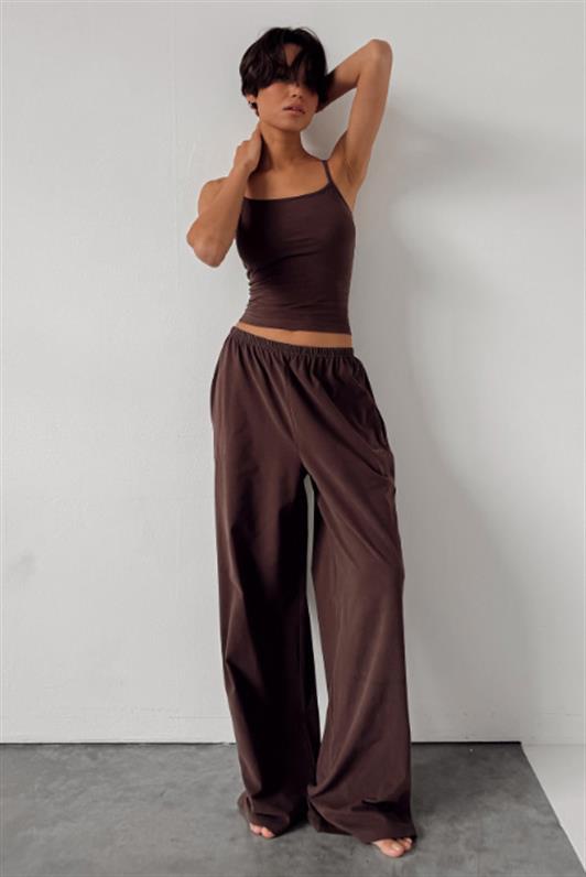 MDX Kahverengi Barrel Fit Kadın Eşofman Altı MG2553 - Beavercreek