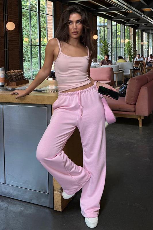 MDX Pembe Barrel Fit Kadın Eşofman Altı MG2553 - Landgraaf